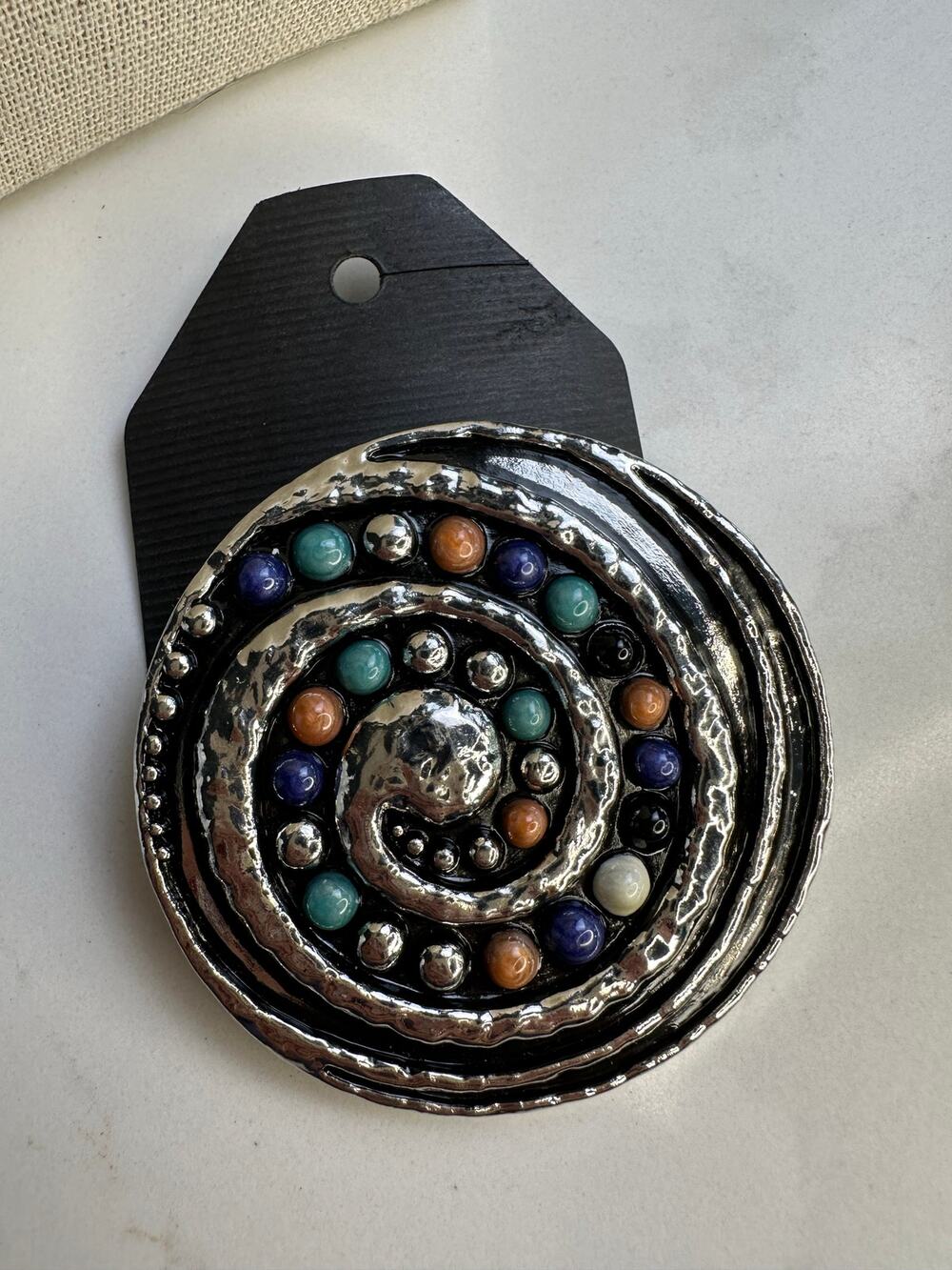 Spiral Stones Belt Buckle
